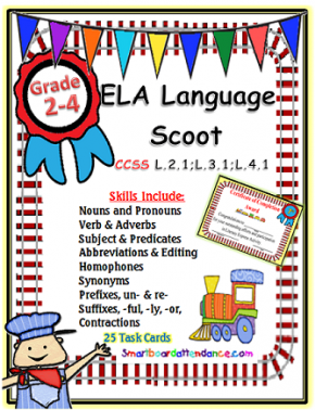 ELA Language Scoot, Grades 2-4