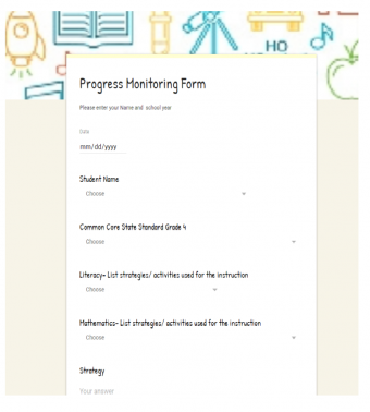 Progress Monitoring for Fourth Grade using Google Forms - Smartboard ...