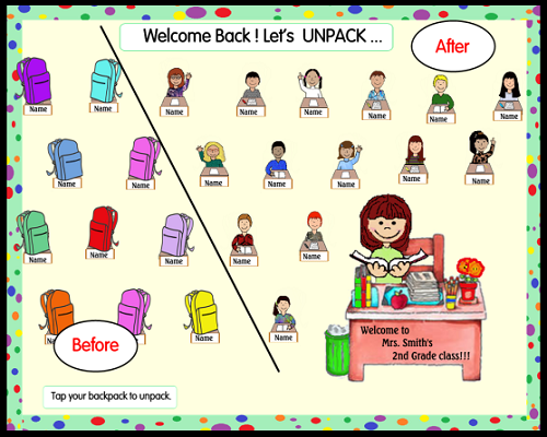 Welcome Back ! Let's Unpack, Smartboard Attendance with Lunch Count ...